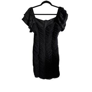 Haute Monde | Black Lace Dress | Size Large